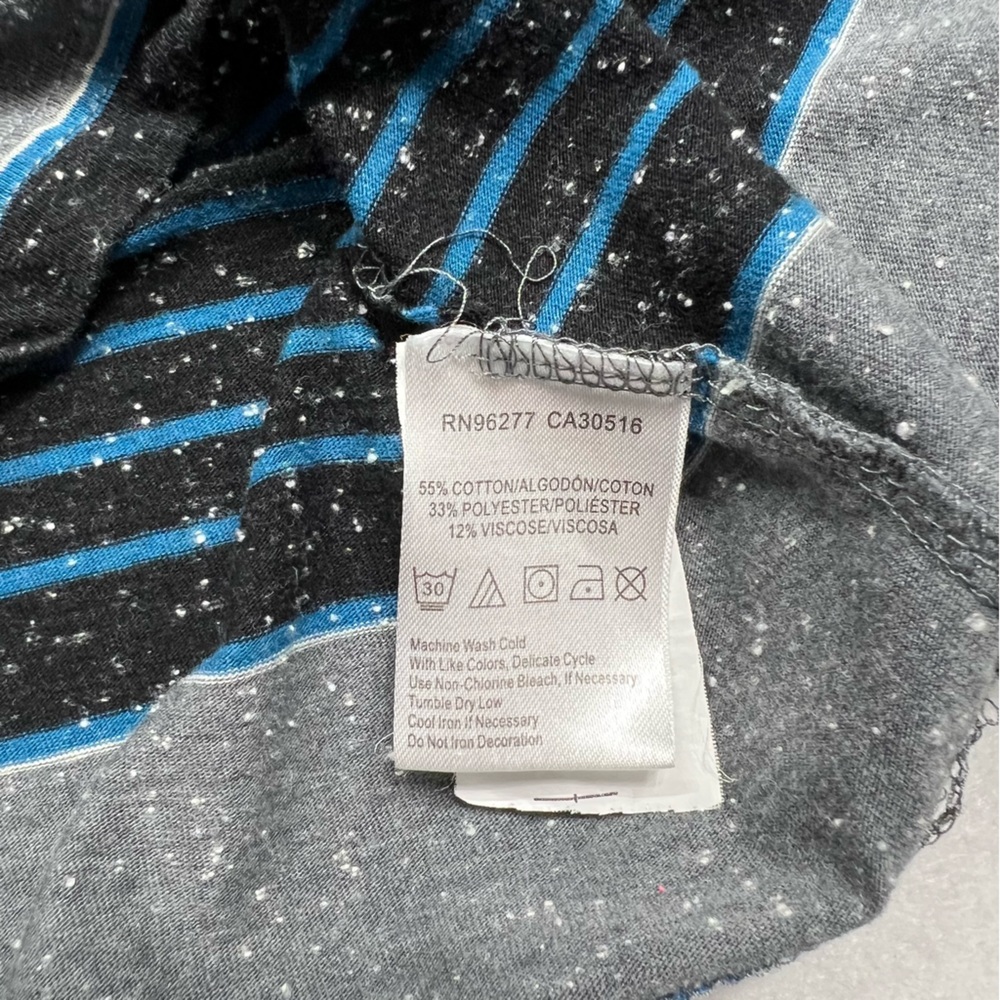 Vans Men's Gray and Blue Striped Hoodie - Picture 6 of 11